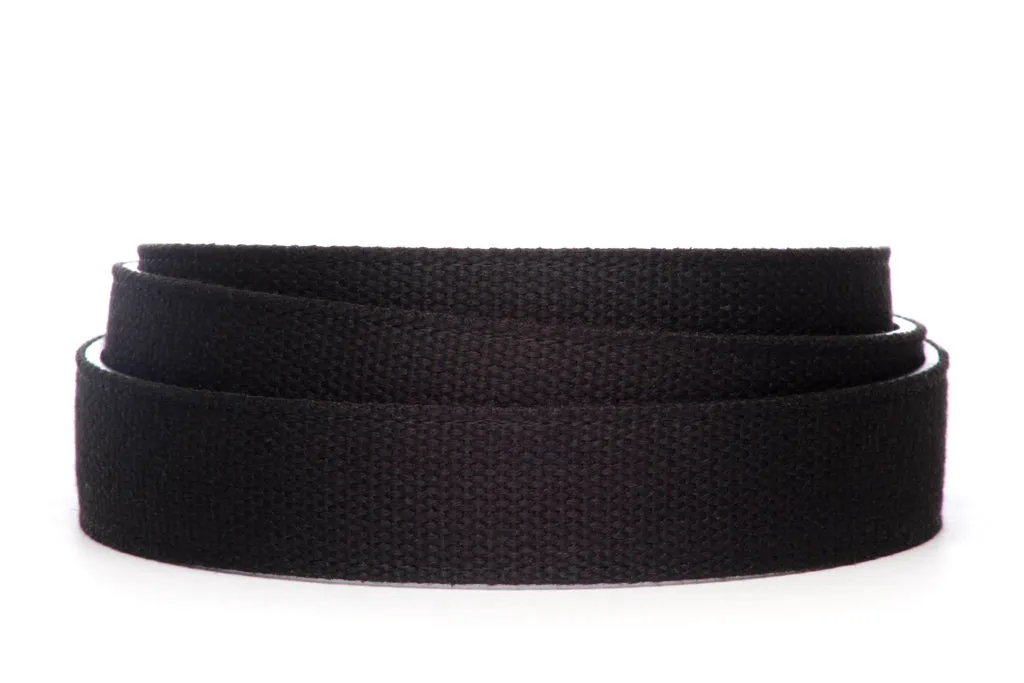 1.25" Black Canvas Strap