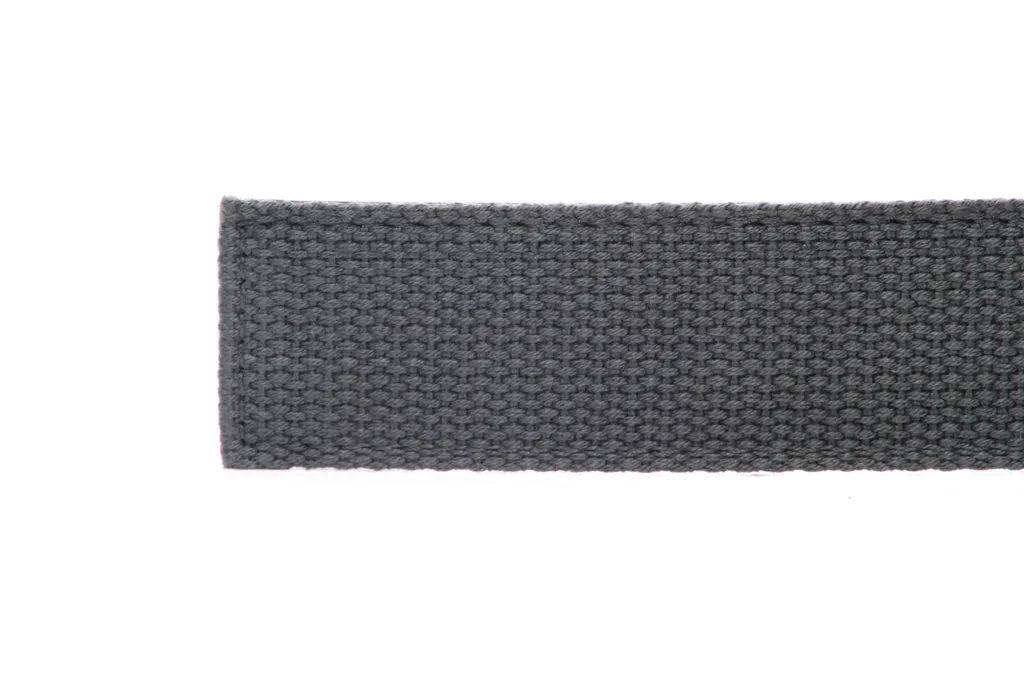 1.25" Graphite Canvas Strap