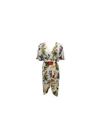 Alice   Olivia - Clarine Oversized Sleeve Wrap Dress