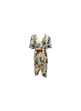 Alice   Olivia - Clarine Oversized Sleeve Wrap Dress