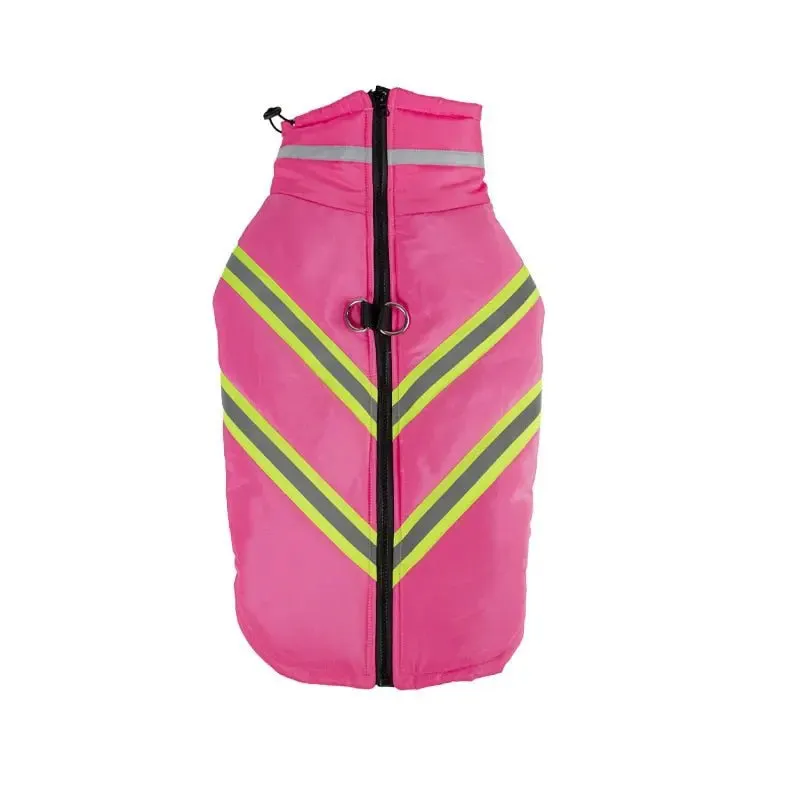 Anniepaw Glacier Canine Reflective Crown:Windproof Waterproof Vest Warm Harness Coat