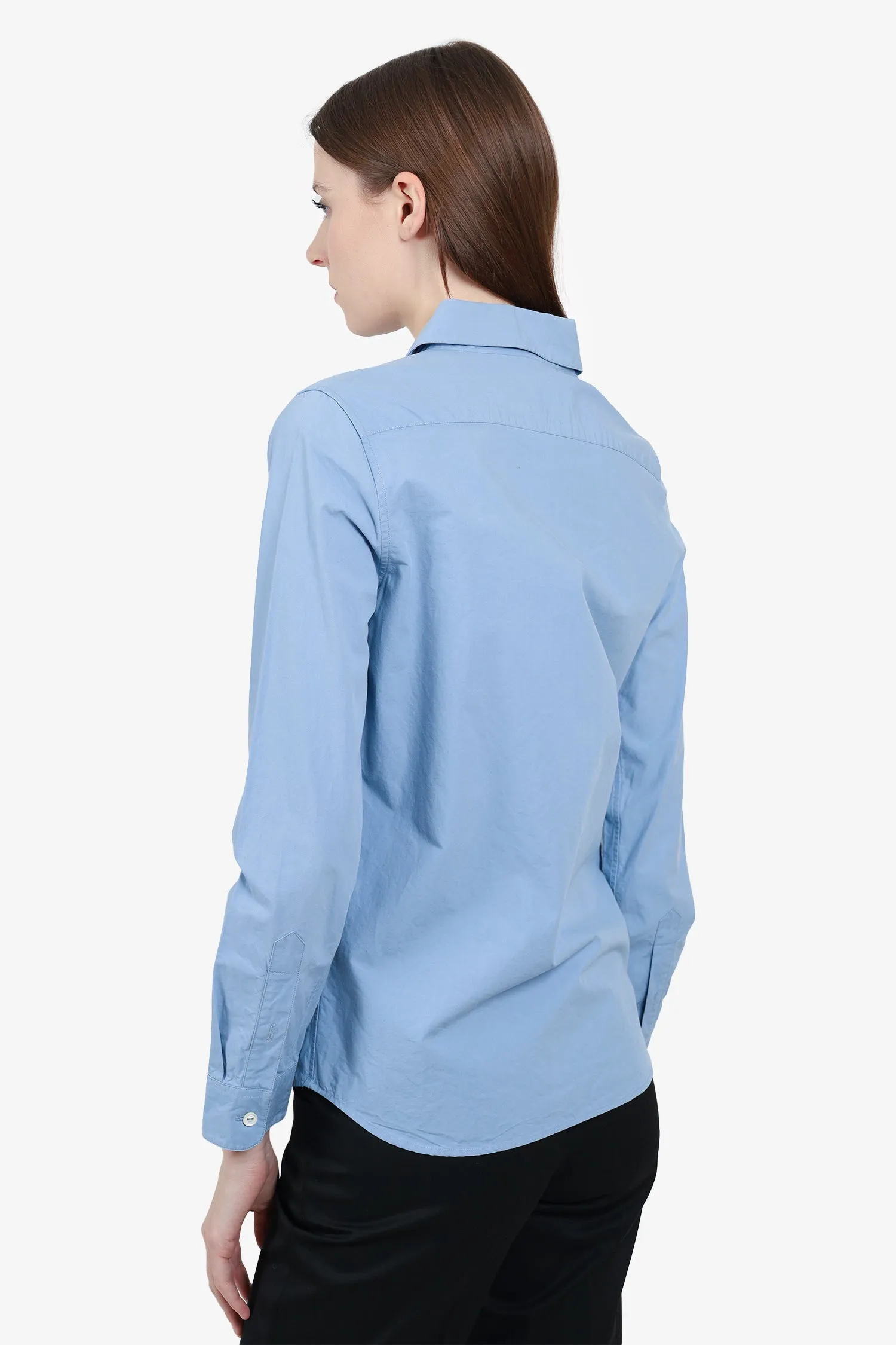 A.P.C. White Button Up Blouse Size XS