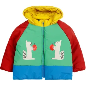 Bobo Choses Green Hungry Squirrel Hooded Anorak
