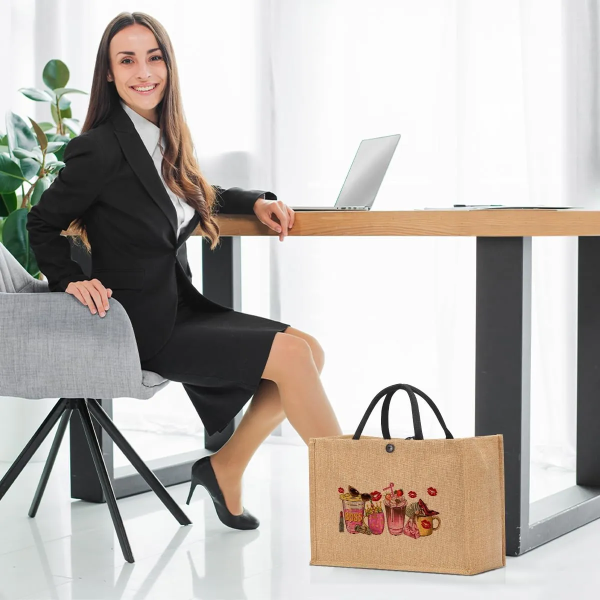 Canvas Tote Bag, Christmas Mothers Day Birthday Gifts for Female Woman