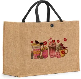 Canvas Tote Bag, Christmas Mothers Day Birthday Gifts for Female Woman
