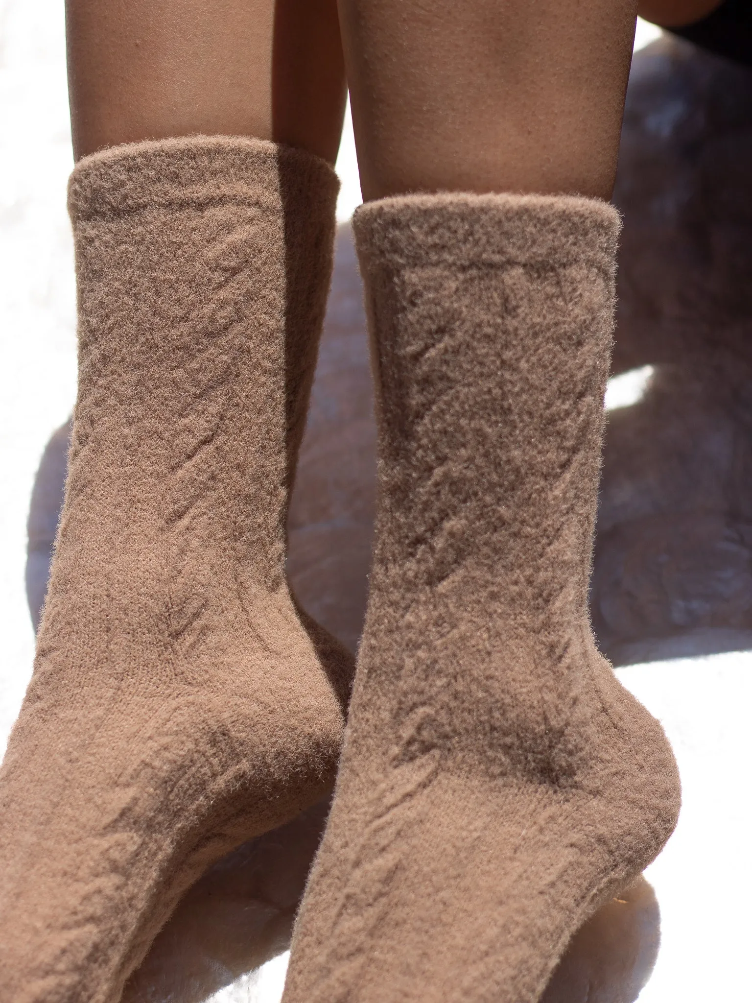 CASHMERE CABLE CAMEL