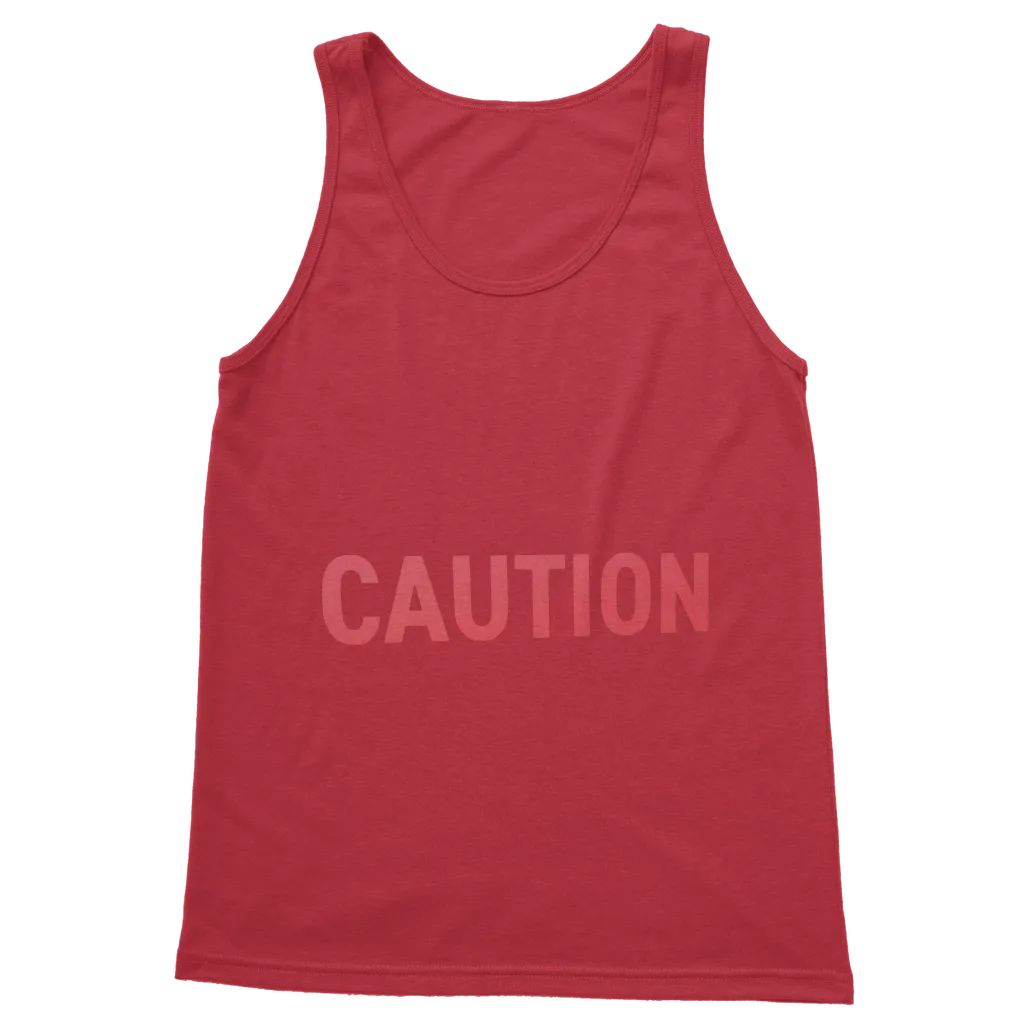 Caution Classic Adult Vest Top