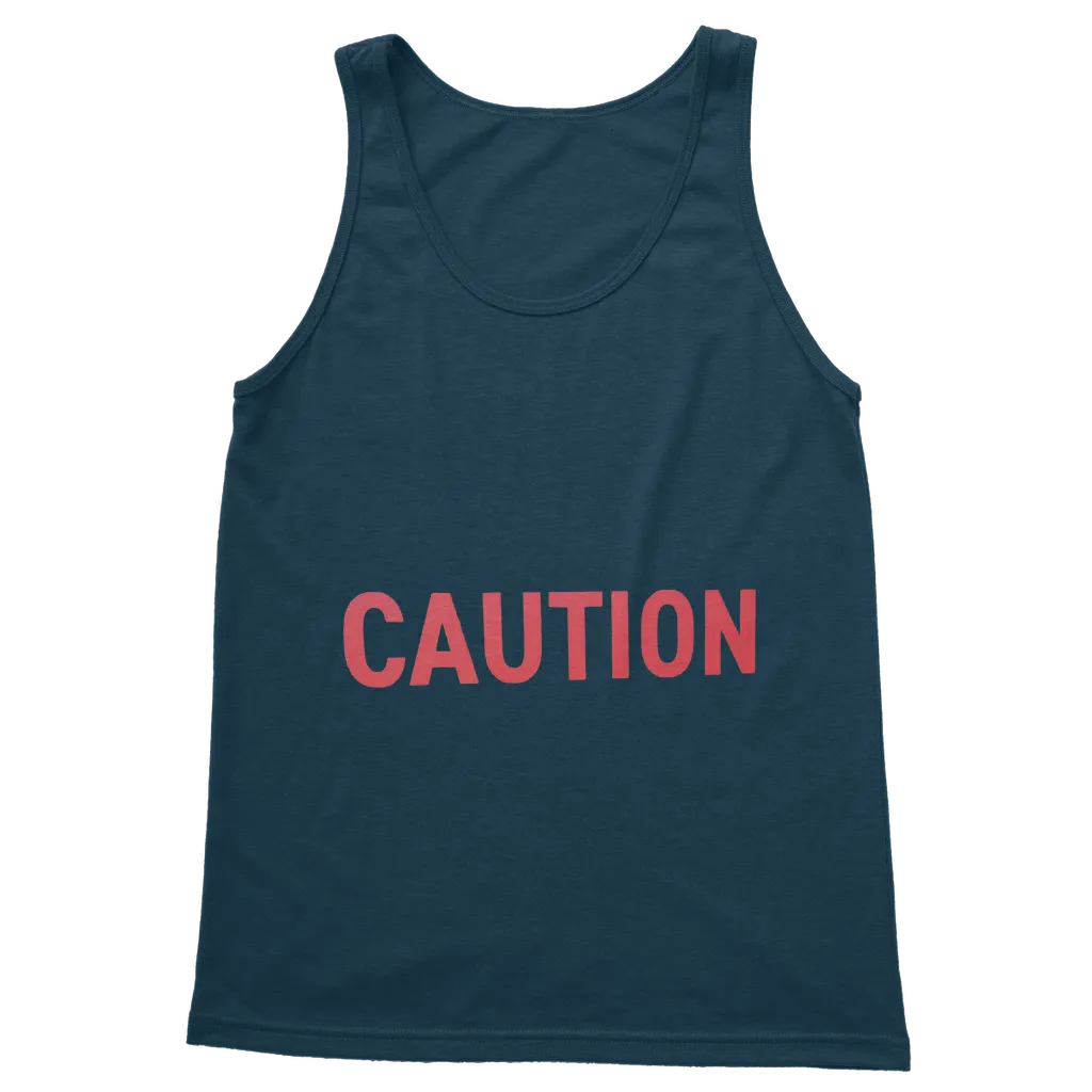 Caution Classic Adult Vest Top