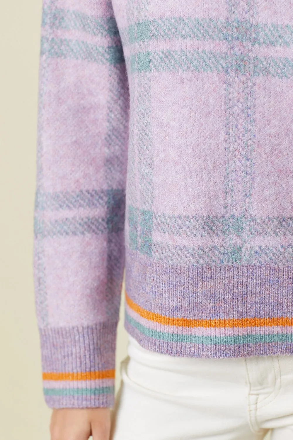 Checker Pullover Sweater
