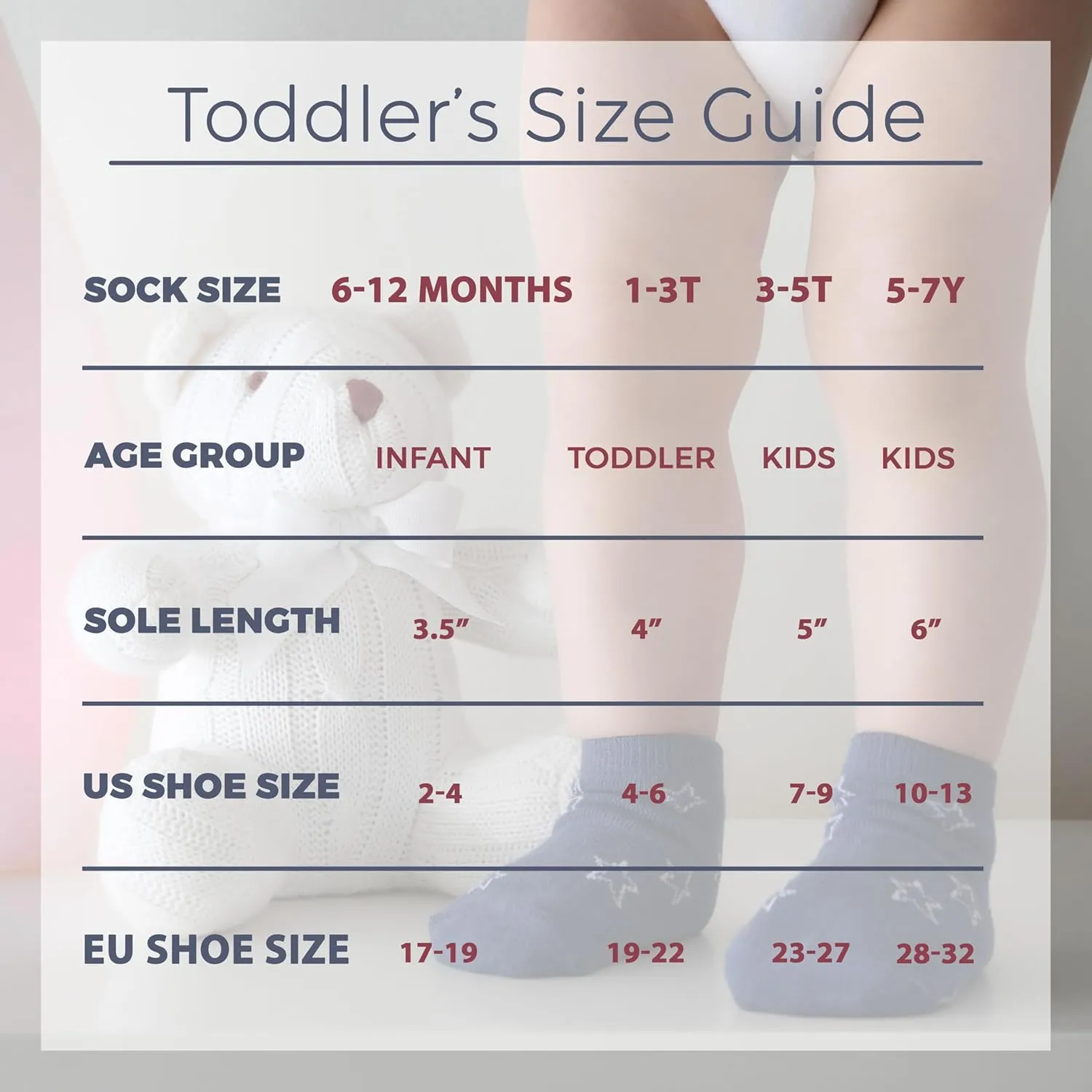 Debra Weitzner Toddler Socks With Grips - 12 Pack Ankle Cotton Grip Socks for Baby Boys Girls Infant's and Kids 6-M - 5 years