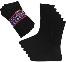 Diamond Star Diabetic Socks, Non-Binding Circulatory Cushion Cotton Crew Diabetic Socks for Men Women