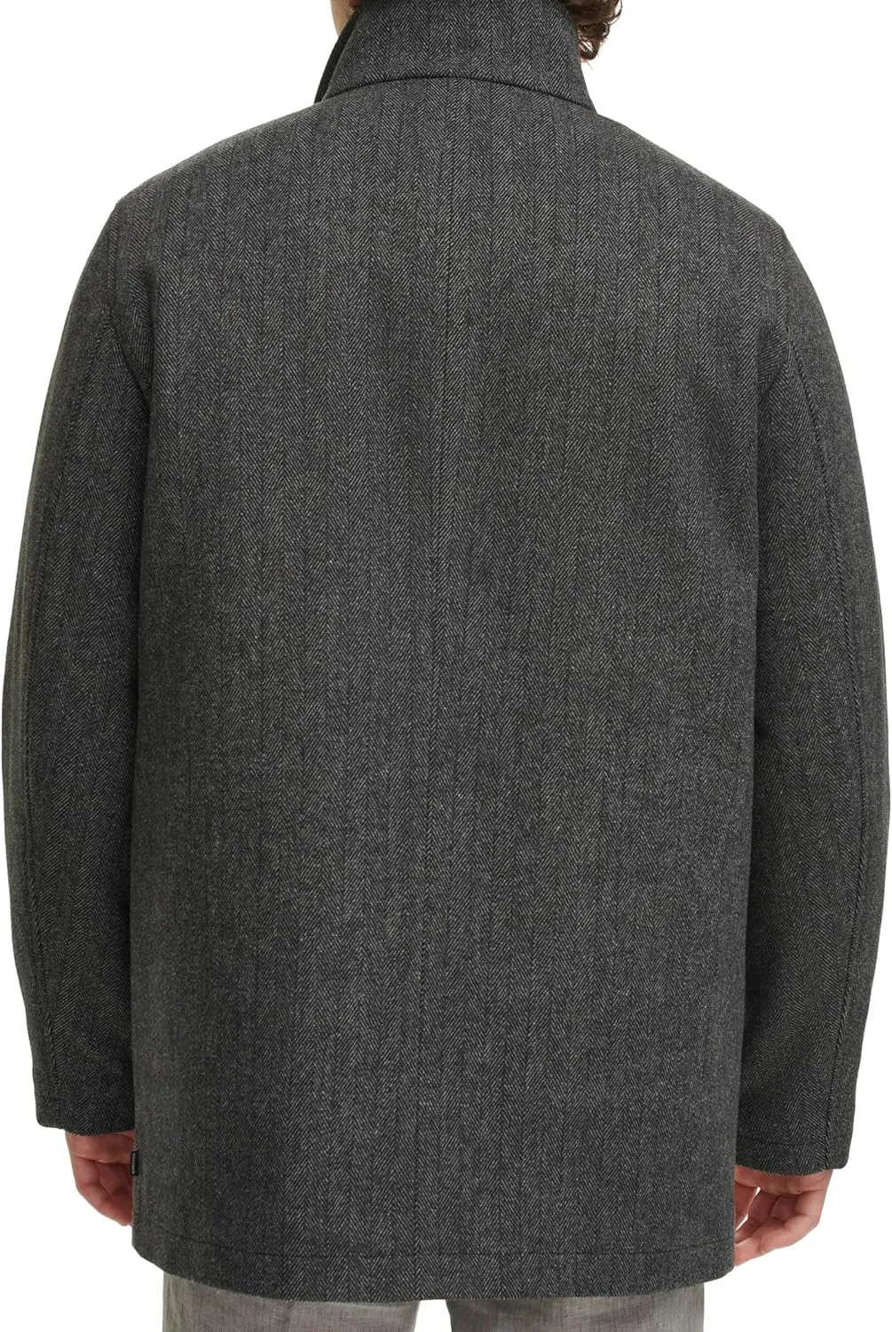 Dockers Men's Wool Melton Two Pocket Full Length Duffle Coat