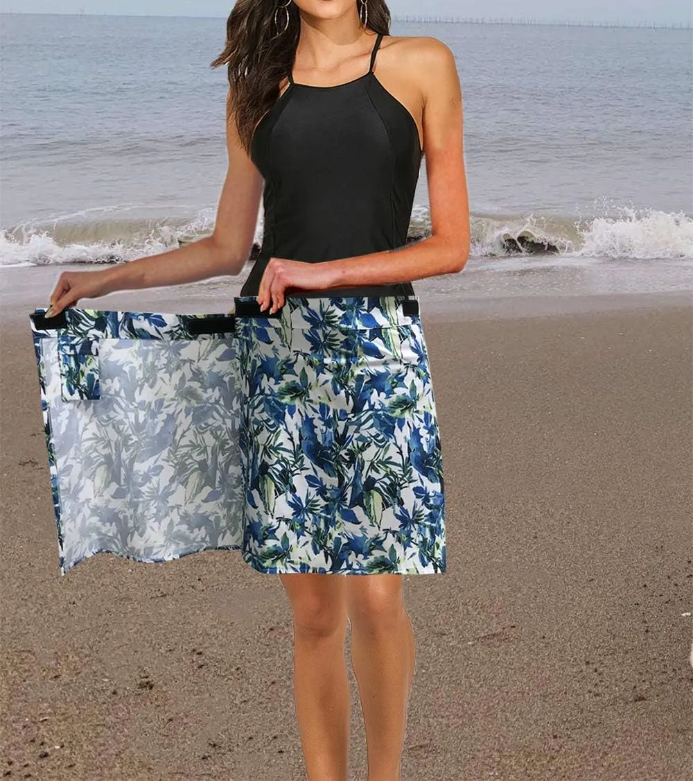 Jhsnjnr Women's Quick Wrap Beach Cover-up Athletic Skorts Multitasks Skirt for Running Workout Sports