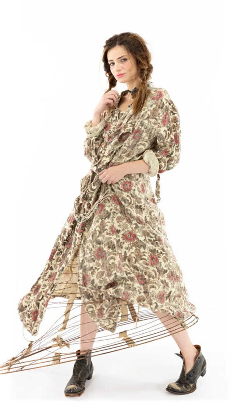 Magnolia Pearl Bernice Duffle Coat Hand Aging Distressing