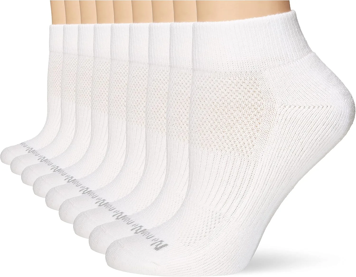 No nonsense Womens Cushioned Mesh Quarter Top Ankle Socks - Premium Comfort for Women
