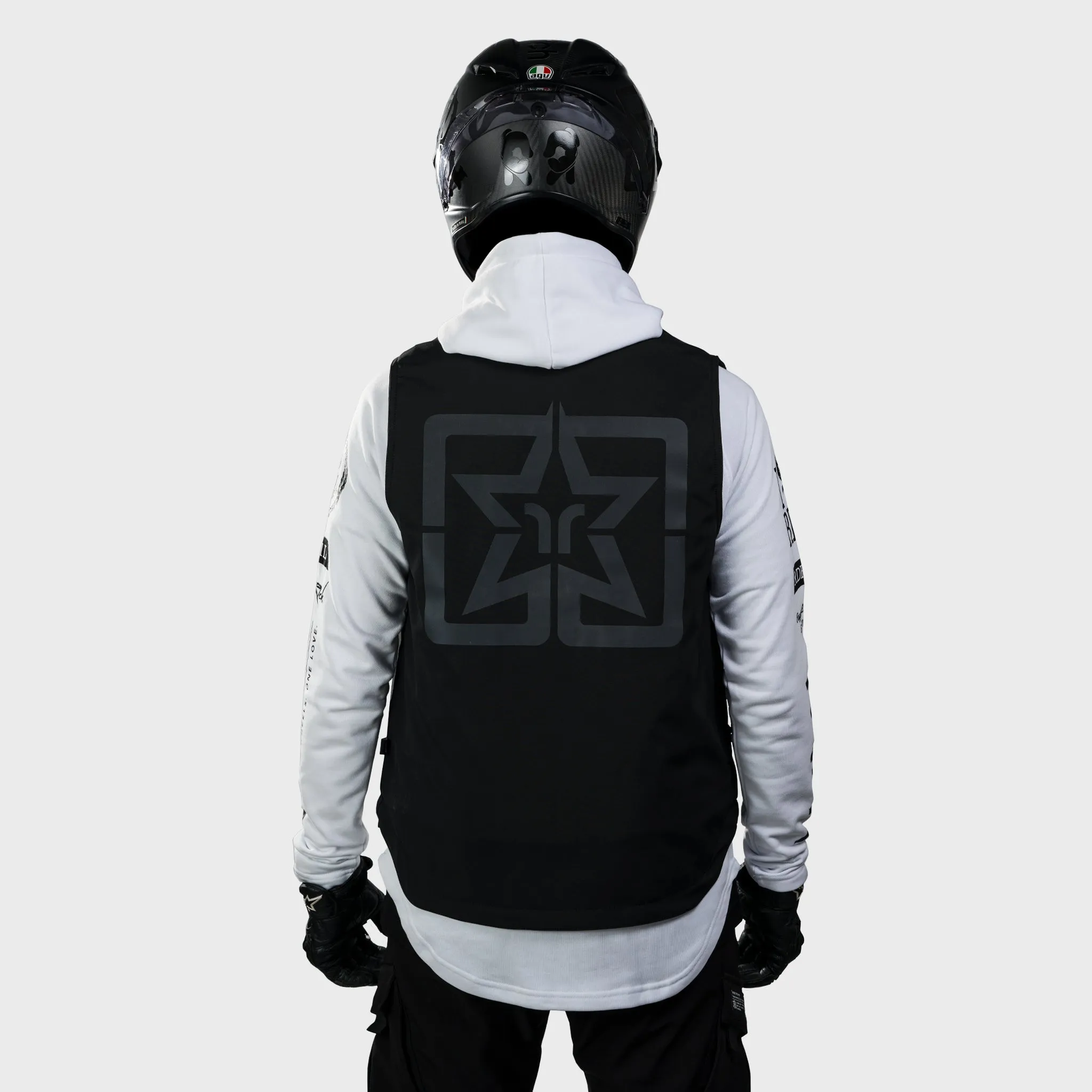 Scarboro™ Armoured Softshell Vest {Emblem/Black}