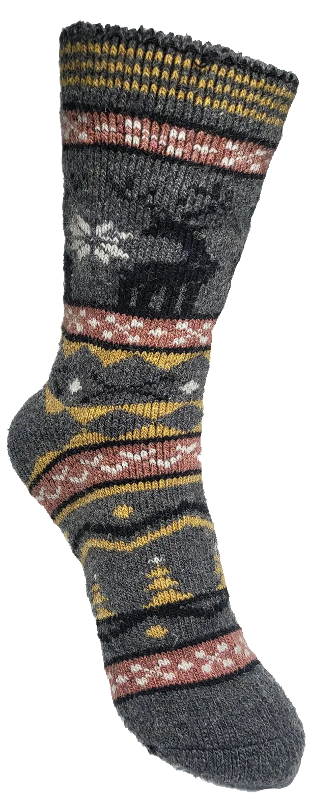 VERA TUCCI NORDIC PATTERN MEN'S THERMAL WINTER SOCKS RMD2305-10-1 NEW FOR AW23!