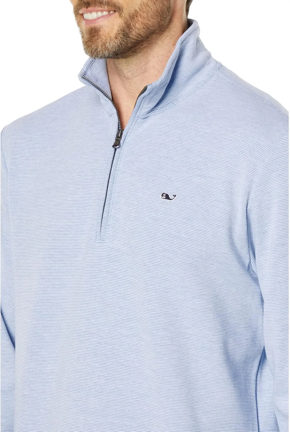 vineyard vines Men's Saltwater Quarter-Zip Pullover Sweater