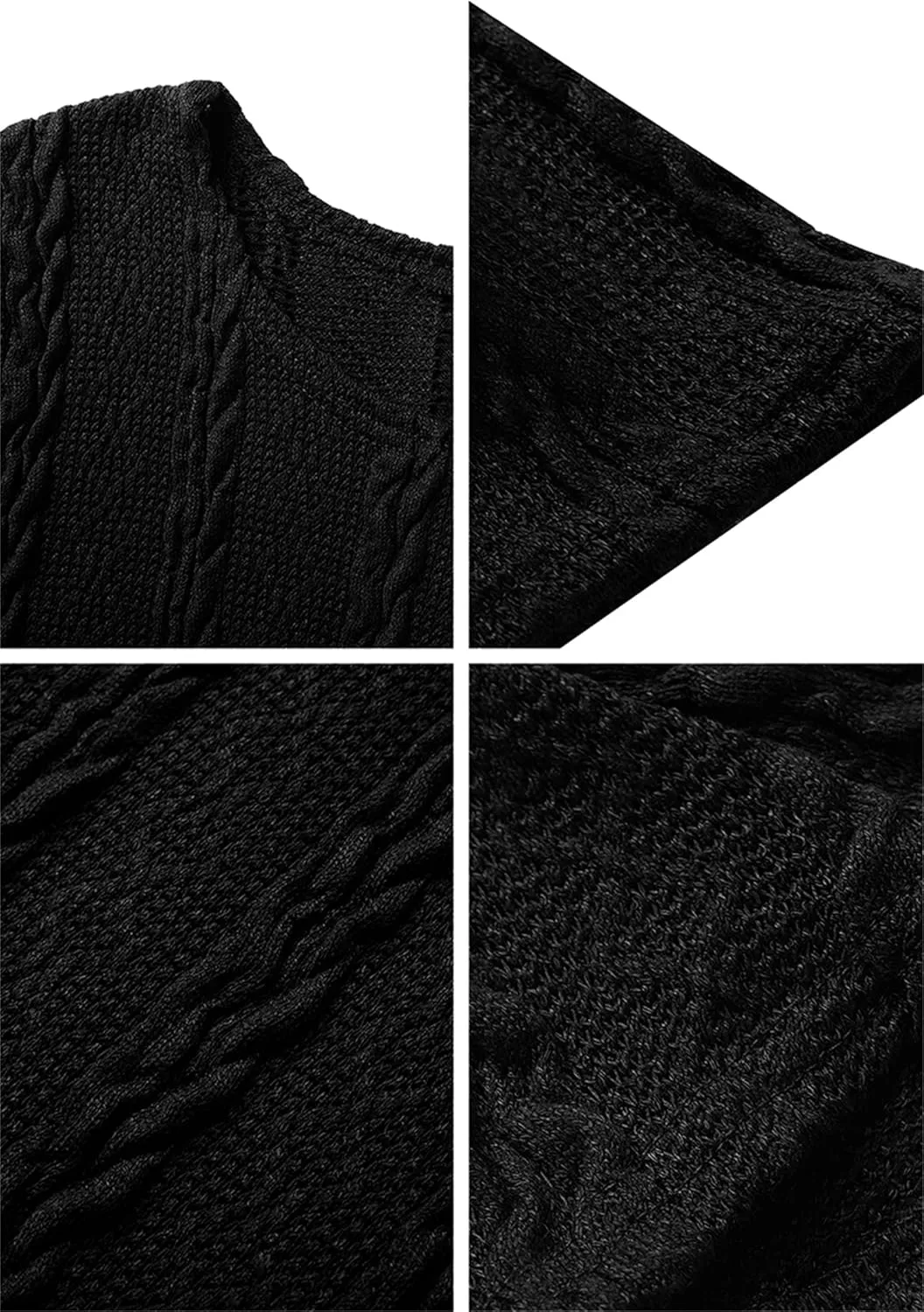 YMING Womens Cable Knit Crew Neck Sweater Dress Casual Solid Color Pullover Tops